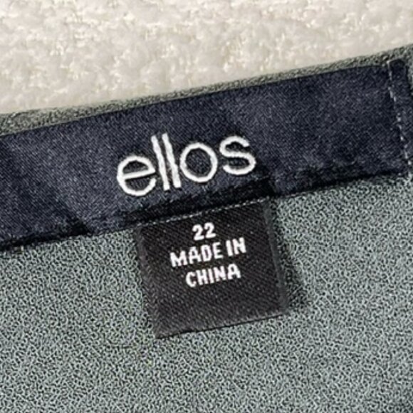 Ellos Womens Tiered Ruffle Tunic, Plus Size 22, 3/4 Sleeves, New without tags. - Picture 2 of 6